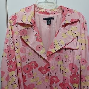 Apostrophe Flower Print NWT Trench Coat